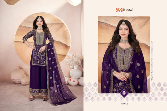 41042 Gulzaar Shubhkala Embroidery Readymade Suits