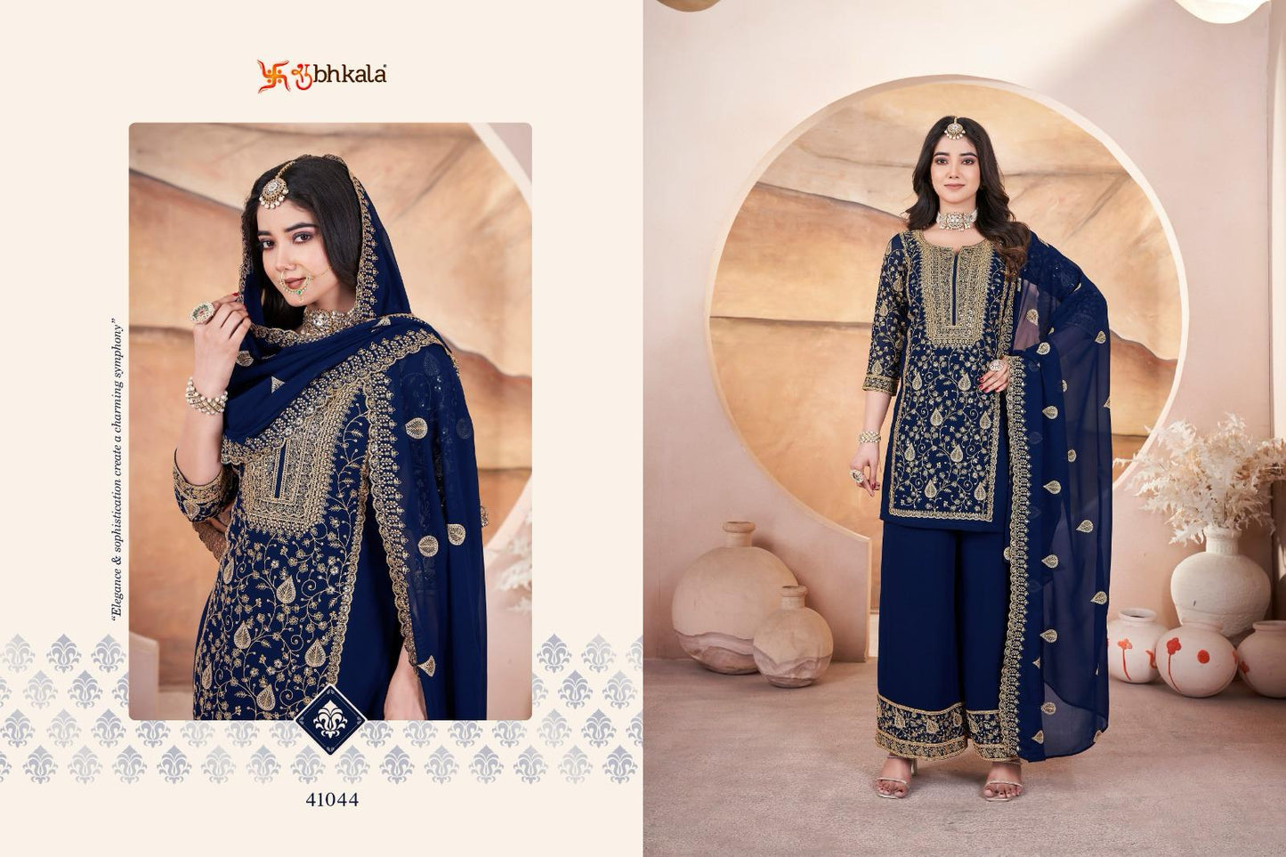 41044 Gulzaar Shubhkala Embroidery Readymade Suits