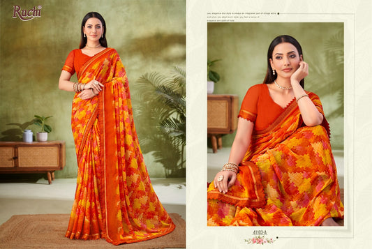 41103A Savera Vol 11 Ruchi Chiffon Sarees