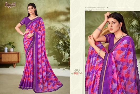 41103B Savera Vol 11 Ruchi Chiffon Sarees