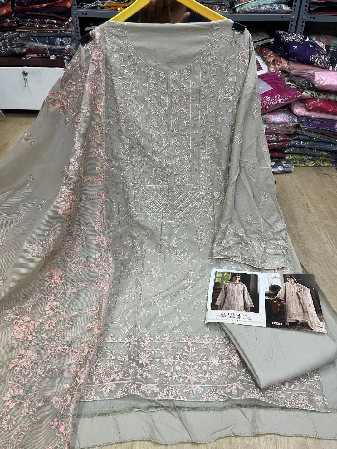 4115 Kahf Premium Embroidered Collection Vol 2 Shree Fabs Rayon Pakistani Salwar Suits