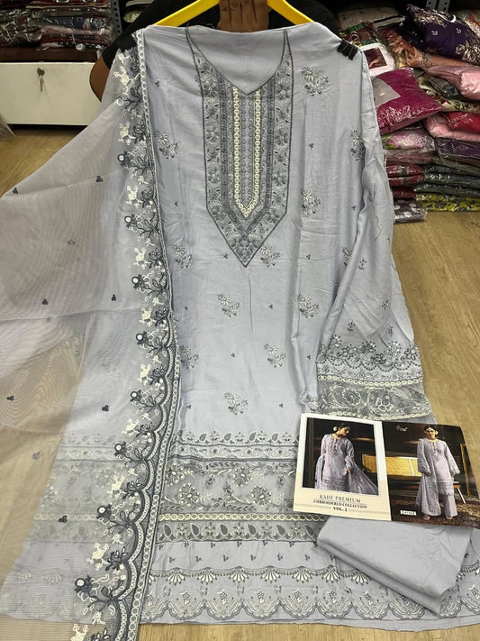 4116 Kahf Premium Embroidered Collection Vol 2 Shree Fabs Rayon Pakistani Salwar Suits