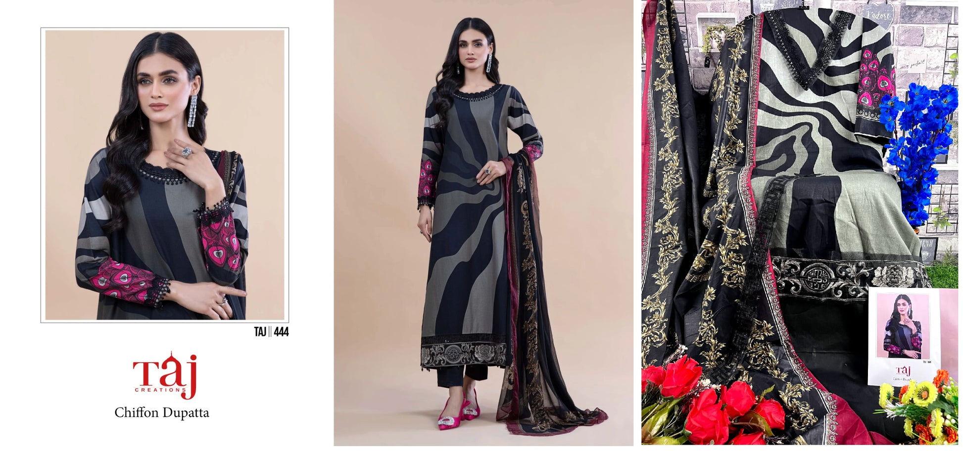 444 Taj Creations Pakistani Salwar Suits