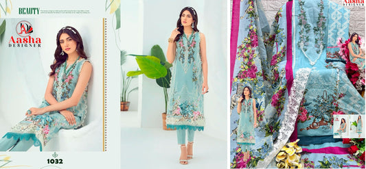 1032 Aasha Designer Pakistani Salwar Suits
