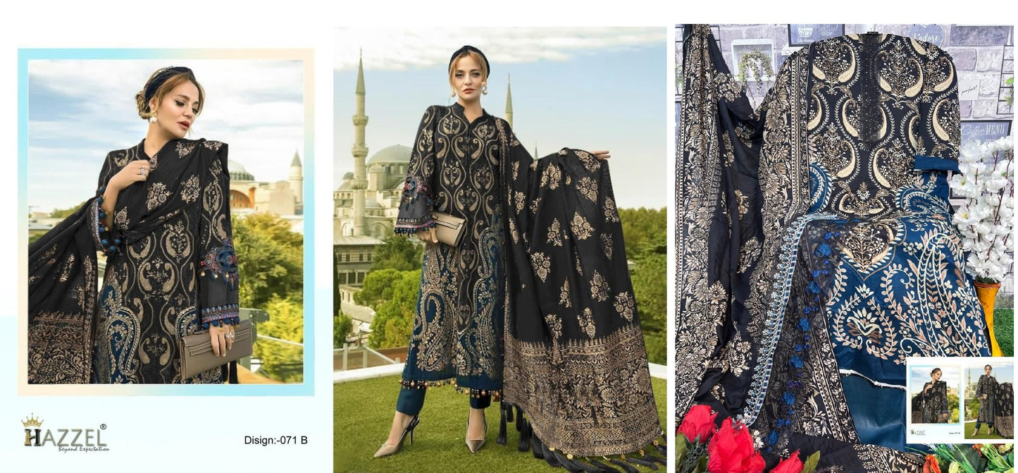 71B Hazzel Pakistani Salwar Suits