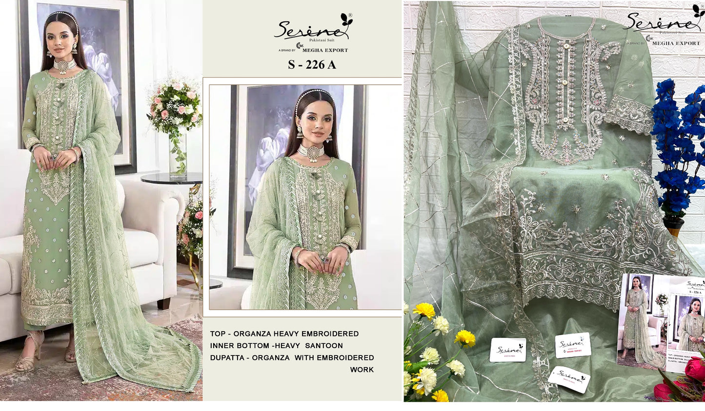 226A Serine Pakistani Salwar Suits