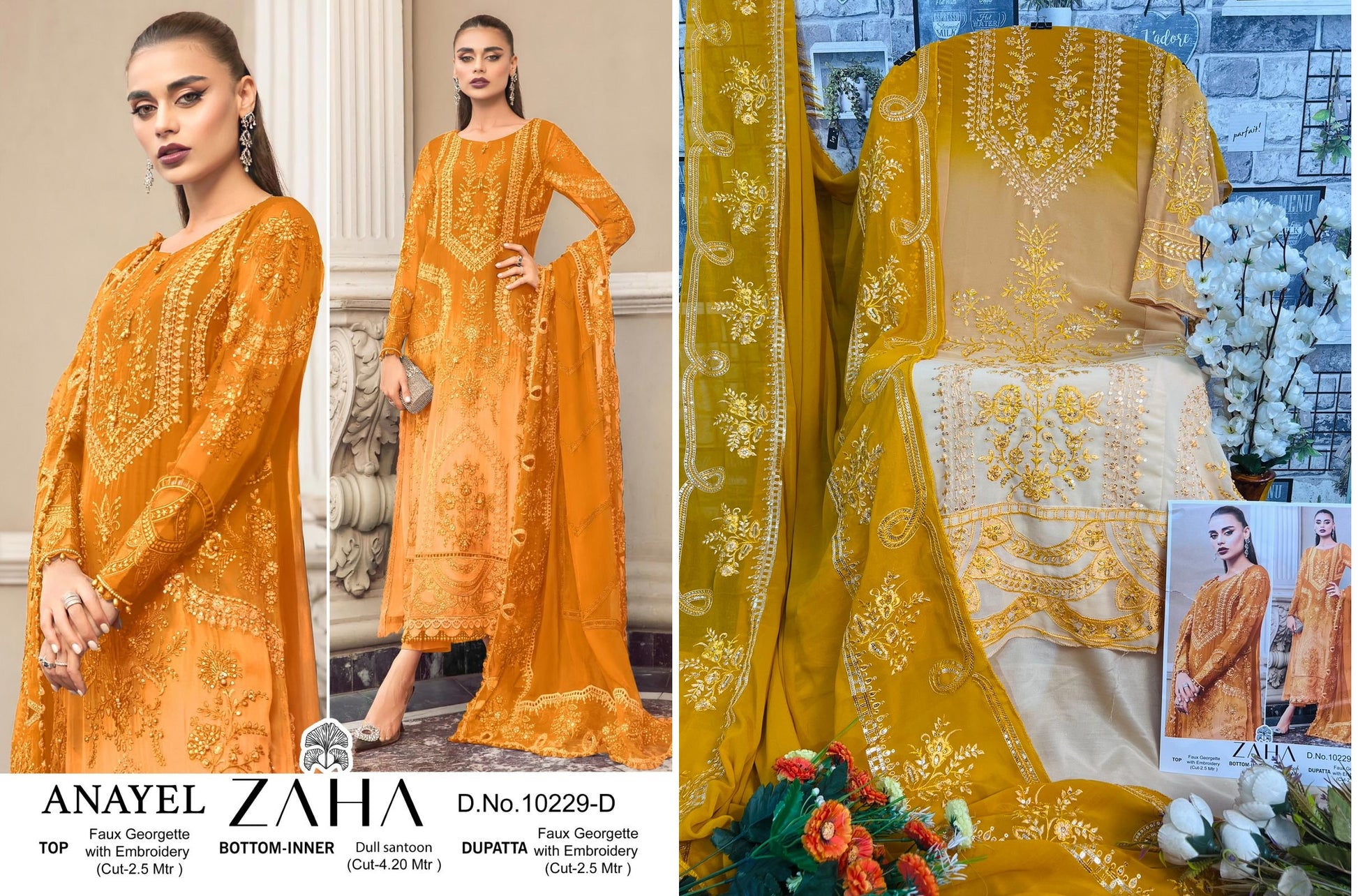 10229D Zaha Pakistani Salwar Suits