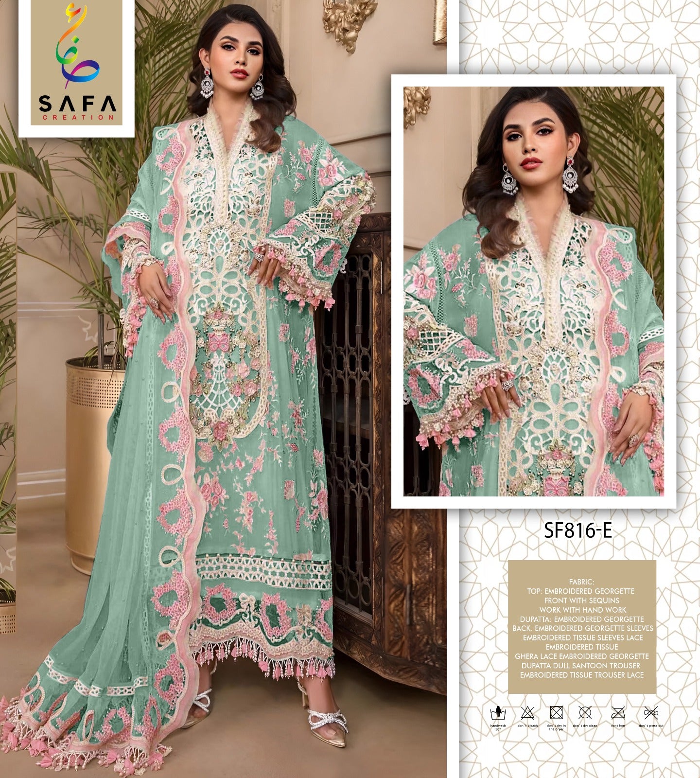 816E Safa Creation Pakistani Salwar Suits