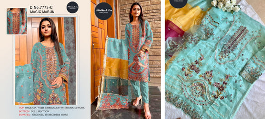 7773C Magic Mehboob Tex Pakistani Salwar Suits