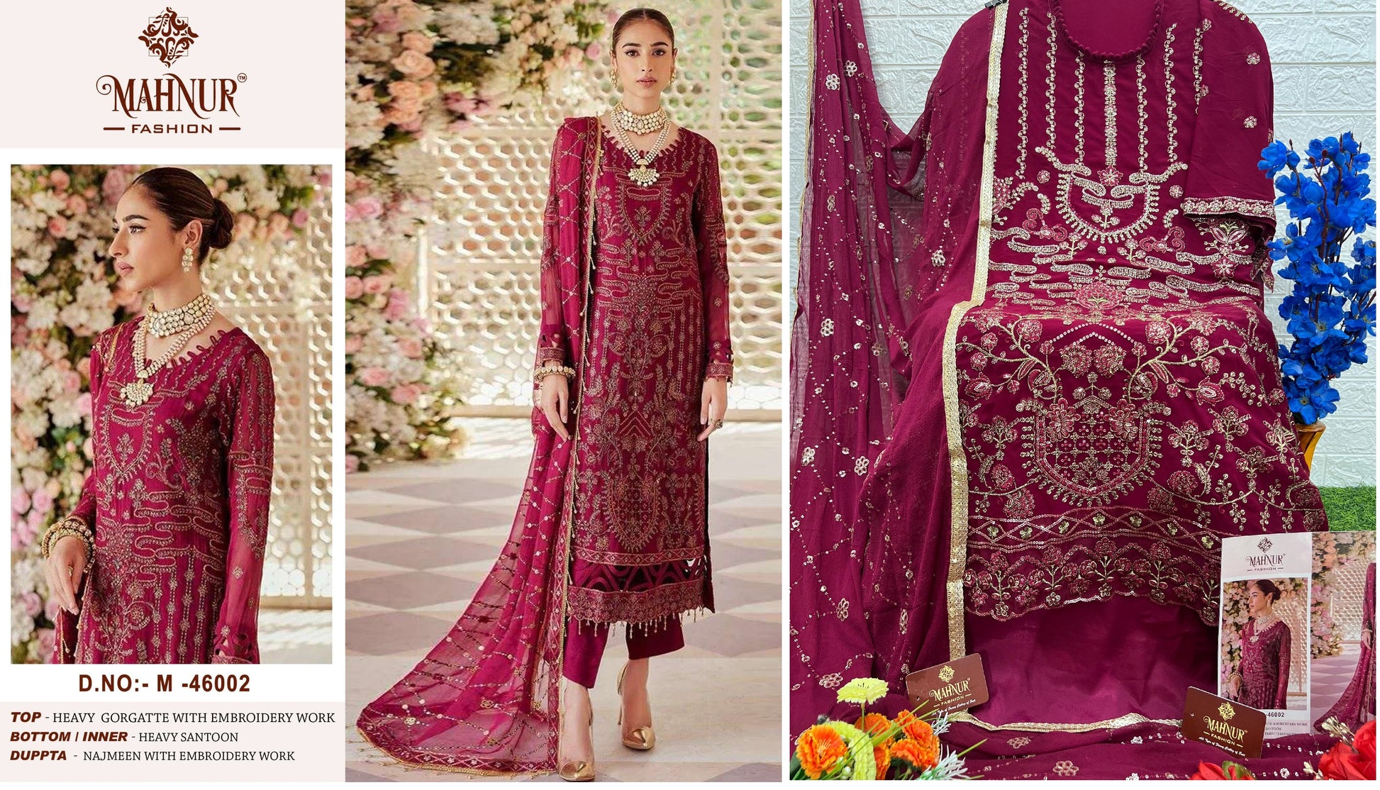 46002 Vol 46 Mahnur Pakistani Salwar Suits