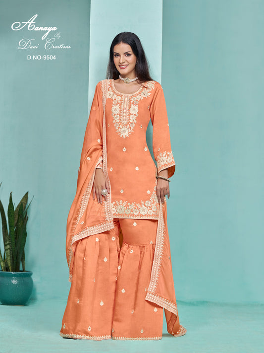 9504 Aanaya Vol 195 Dani Creation Unstitched Suits