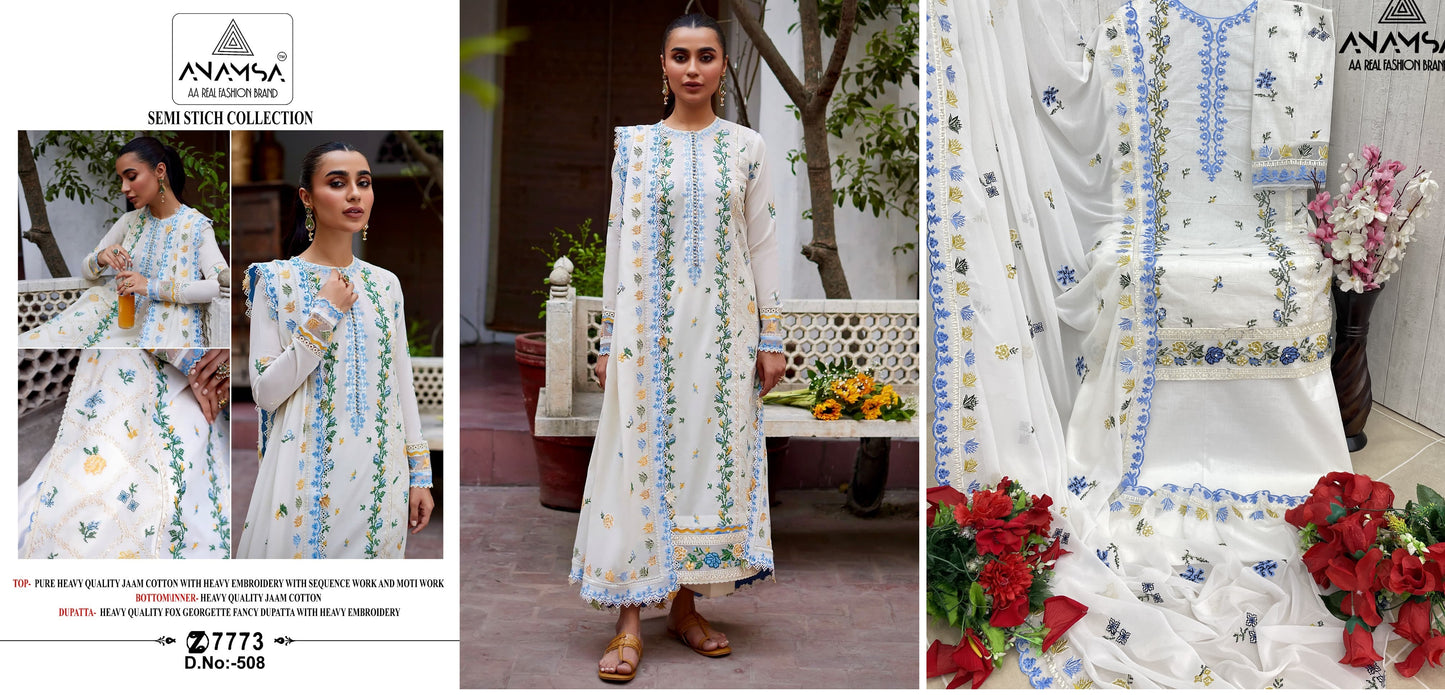 508 Anamsa Pakistani Salwar Suits