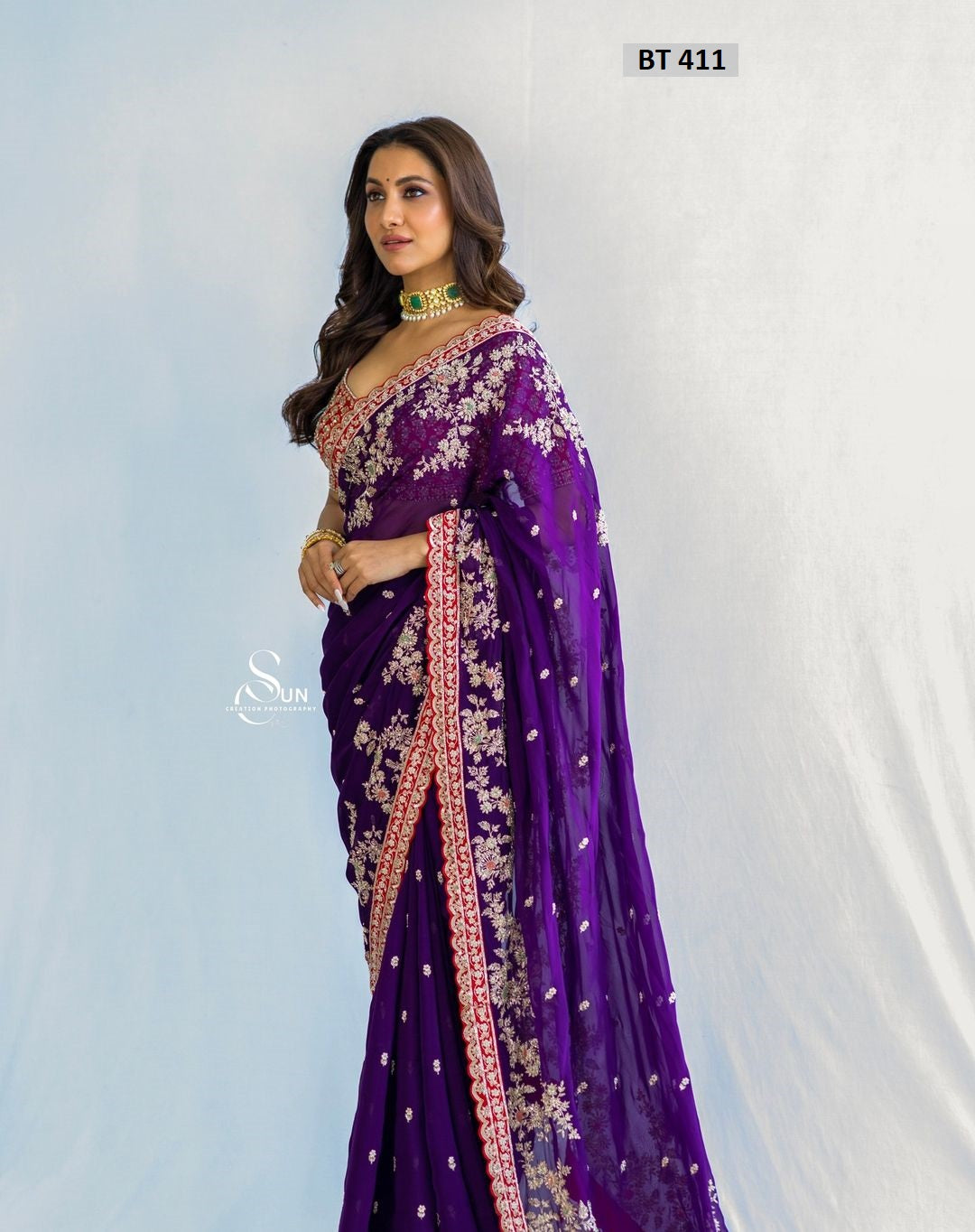 411 Bt Georgette Sarees