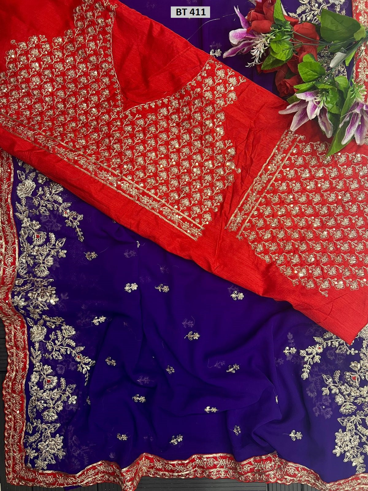 411 Bt Georgette Sarees