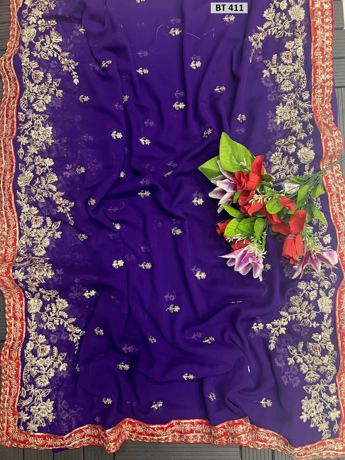 411 Bt Georgette Sarees