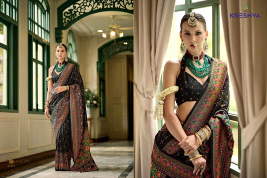 411 Kashmir Vol 1 Kreshva Pv Silk Sarees