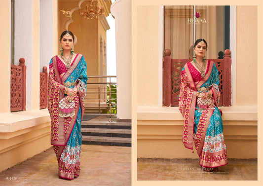 R-1126 Sankalp Patola Rewaa Sarees
