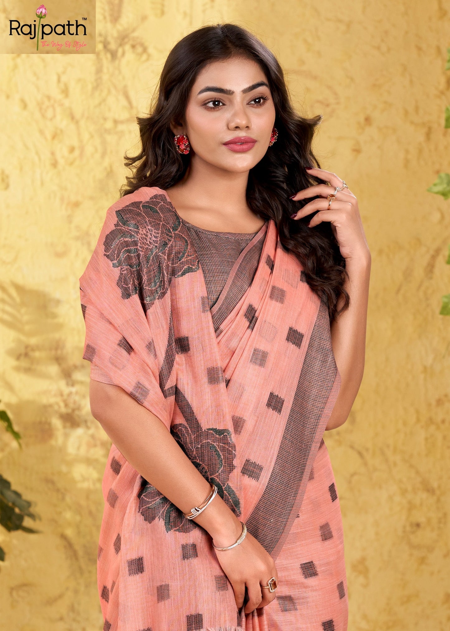 413 Carnival Rajpath Linen Silk Sarees