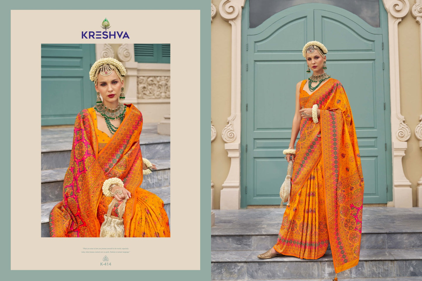 414 Kashmir Vol 2 Kreshva Meenakari Sarees