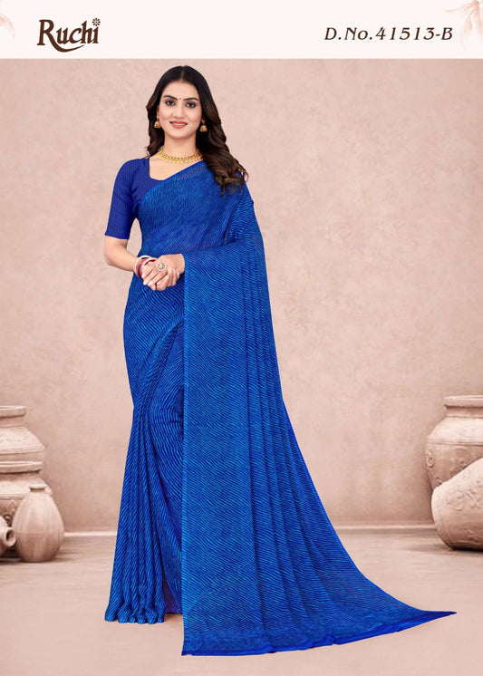 41513B Star Lehriya Vol 13 Ruchi Chiffon Sarees