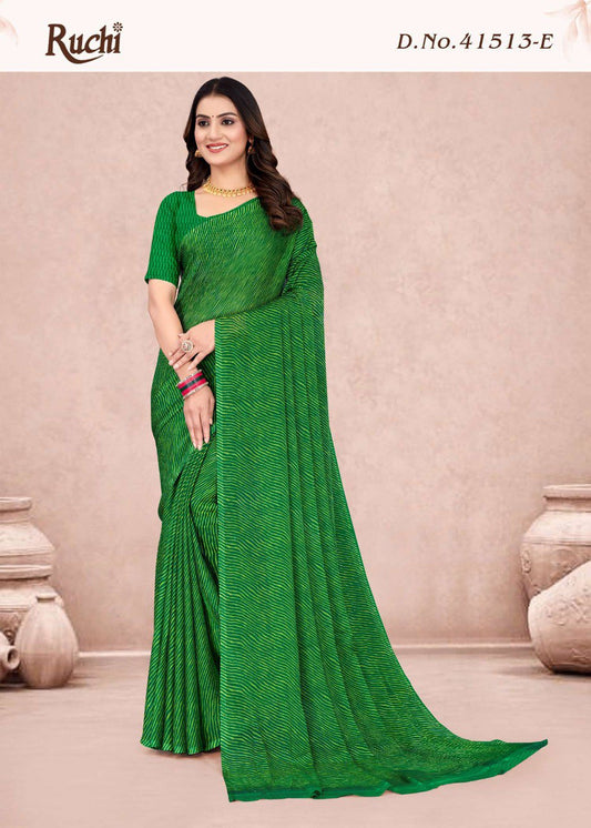 41513E Star Lehriya Vol 13 Ruchi Chiffon Sarees