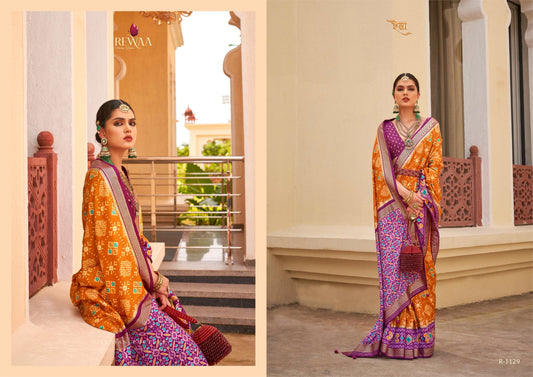 R-1129 Sankalp Patola Rewaa Sarees