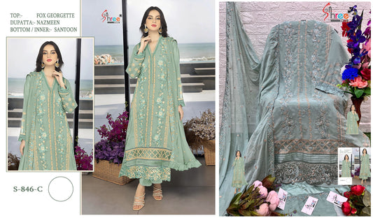 S-846-C Shree Fabs Pakistani Salwar Suits