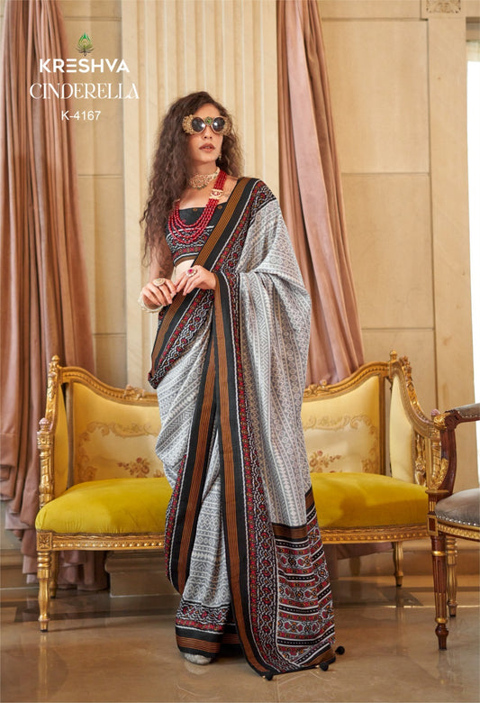 4167 Cinderella Kreshva Pv Silk Sarees