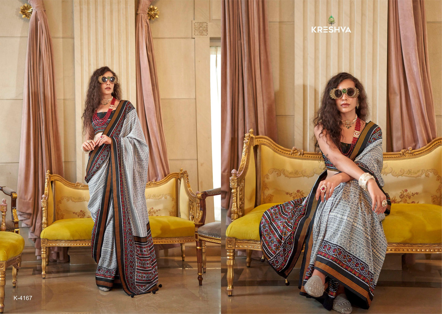 4167 Cinderella Kreshva Pv Silk Sarees