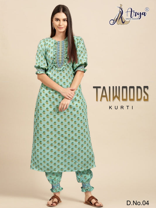 04 Taiwoods Adm Kurti Pant Set