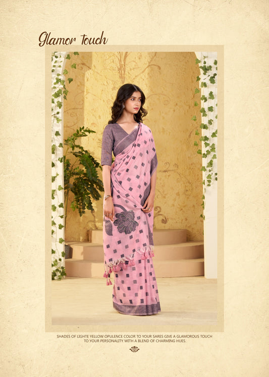 416 Carnival Rajpath Linen Silk Sarees