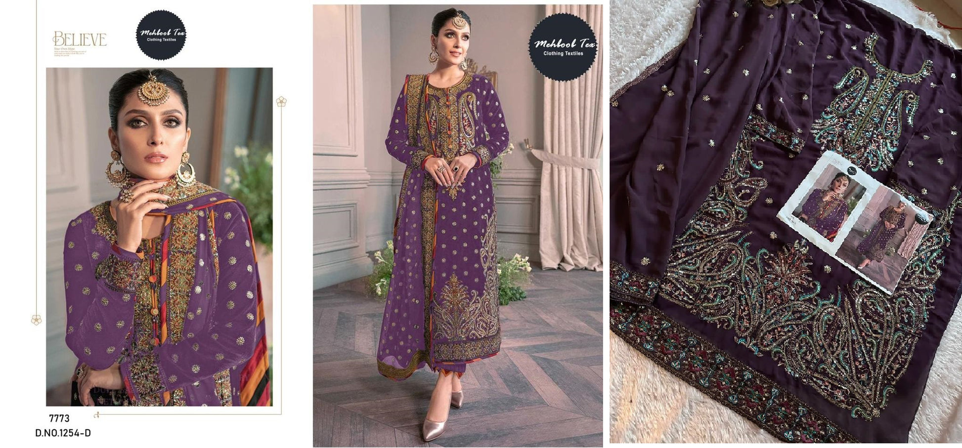 1254D Mehboob Tex Pakistani Salwar Suits