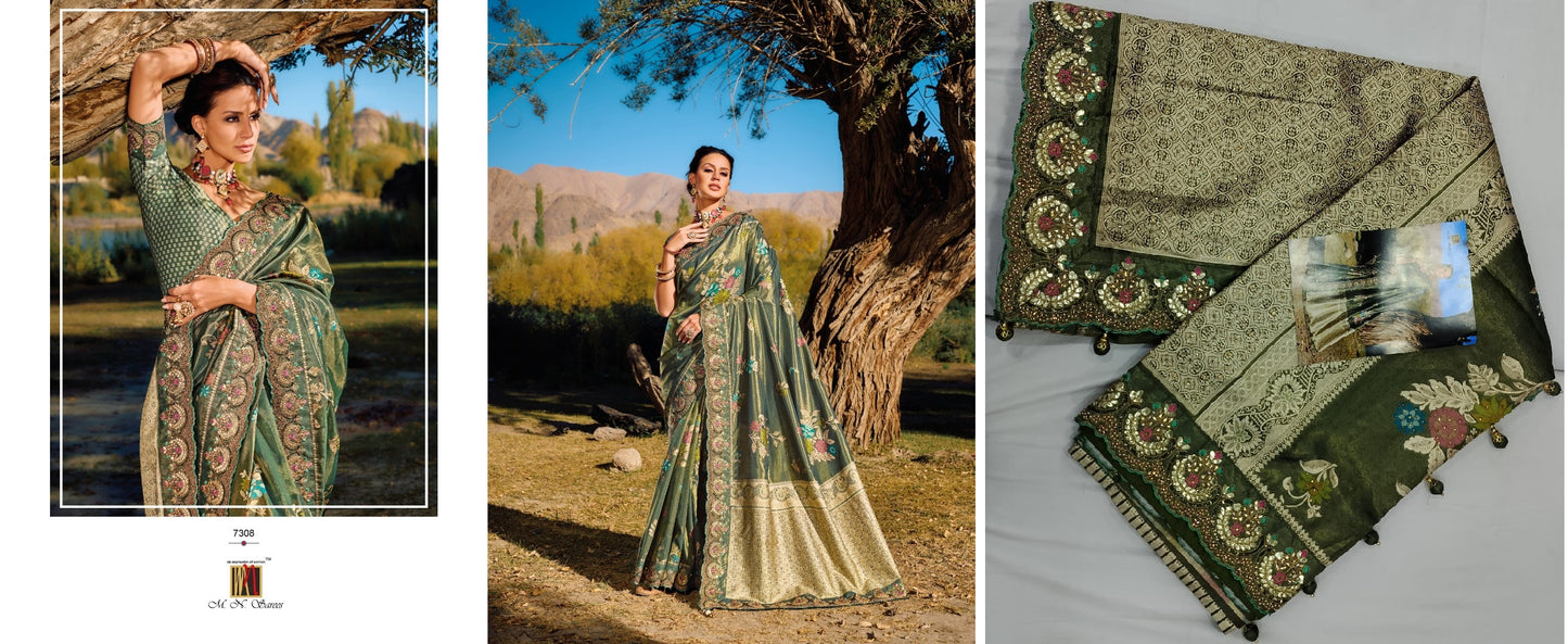 7308 Kacchi Mn Sarees