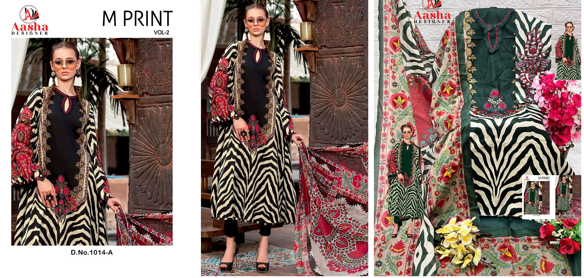 1014A Aasha Designer Pakistani Salwar Suits