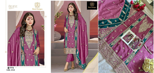 415E Ziaaz Designs Pakistani Salwar Suits