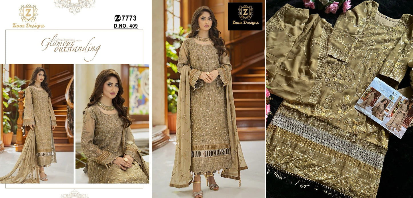 409 Ziaaz Designs Pakistani Salwar Suits