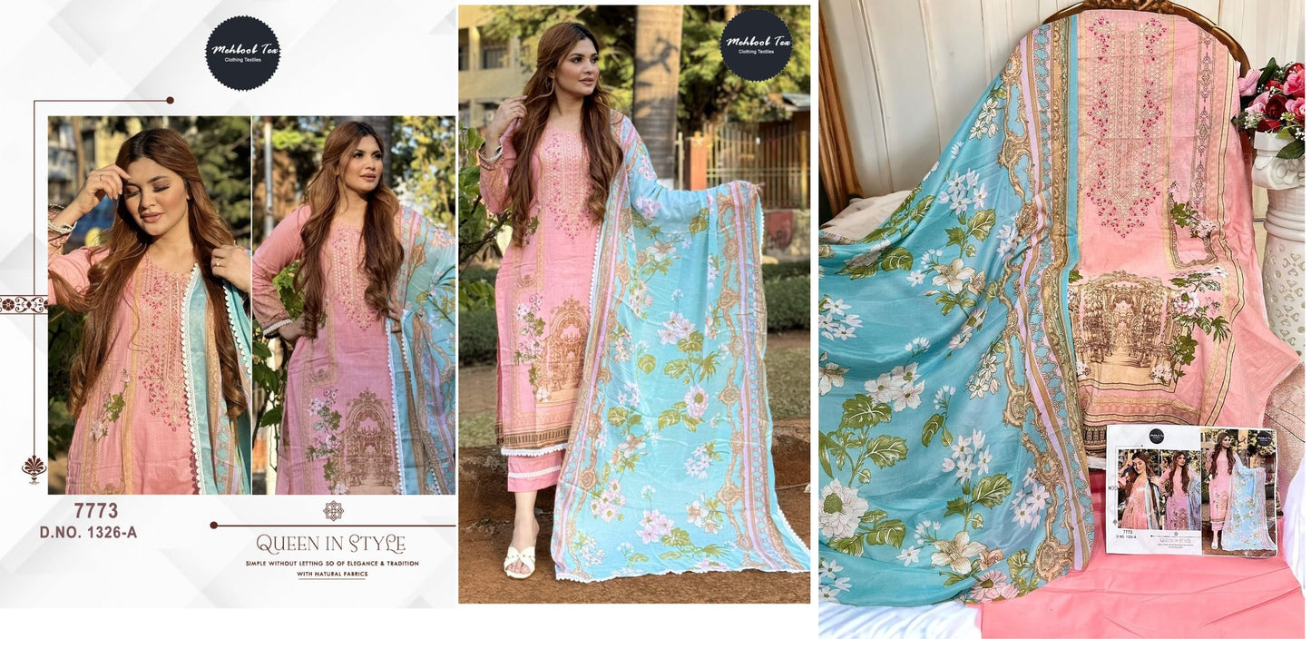 1326A Mehboob Tex Pakistani Salwar Suits