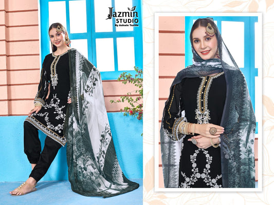 2-Black Jazmin Studio Pakistani Readymade Suits