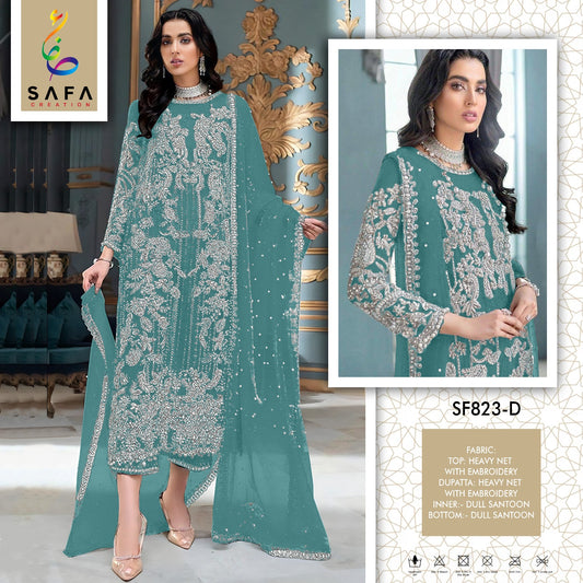 823D Safa Creation Pakistani Salwar Suits