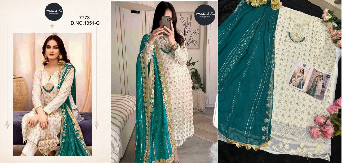 1351G Mehboob Tex Pakistani Salwar Suits