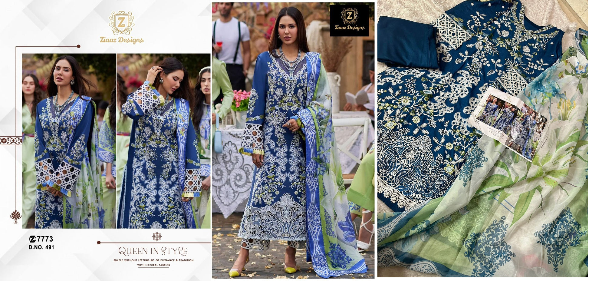 491 Ziaaz Designs Pakistani Salwar Suits