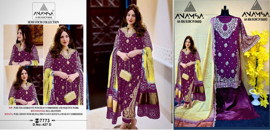 427D Anamsa Pakistani Salwar Suits