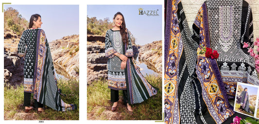 3001 Bin Saeed Vol 3 Hazzel Pakistani Salwar Suits