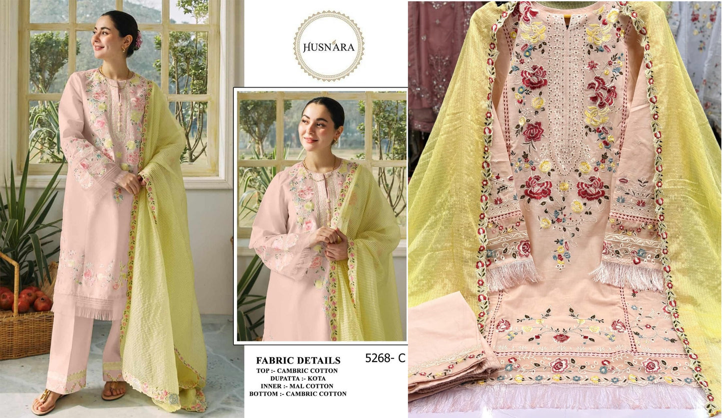 5268C Husnara Pakistani Readymade Suits