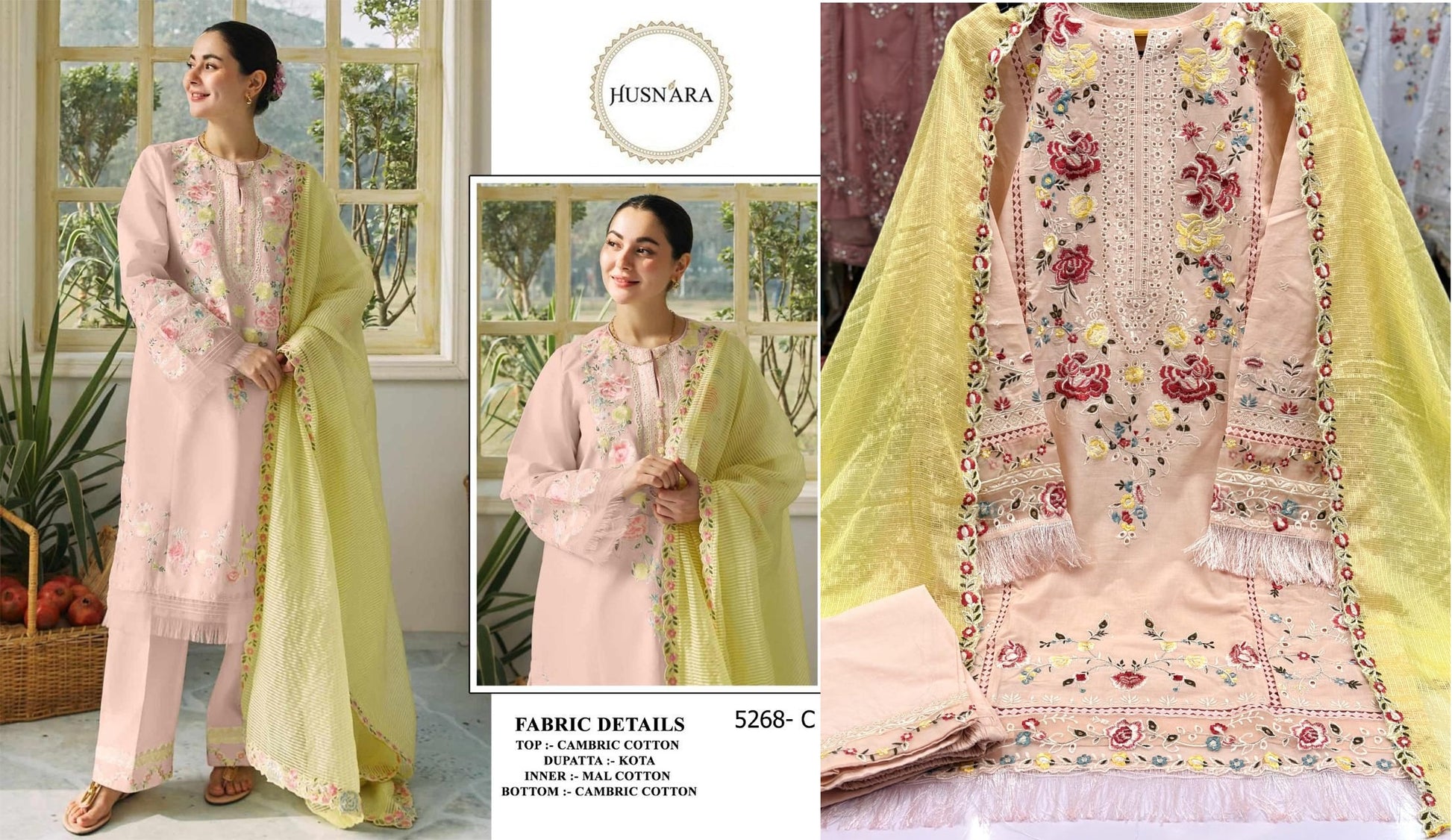 5268C Husnara Pakistani Readymade Suits