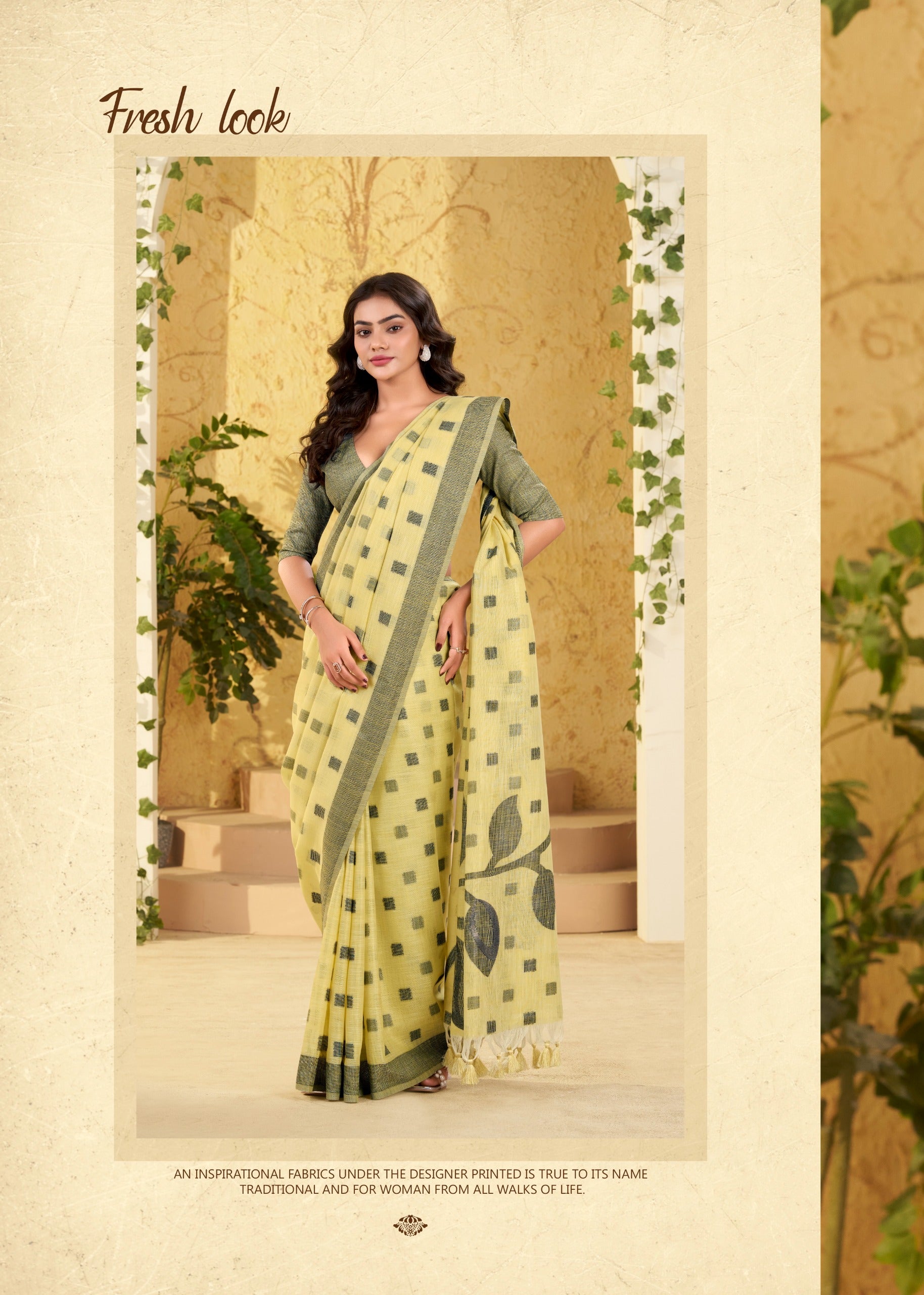 417 Carnival Rajpath Linen Silk Sarees