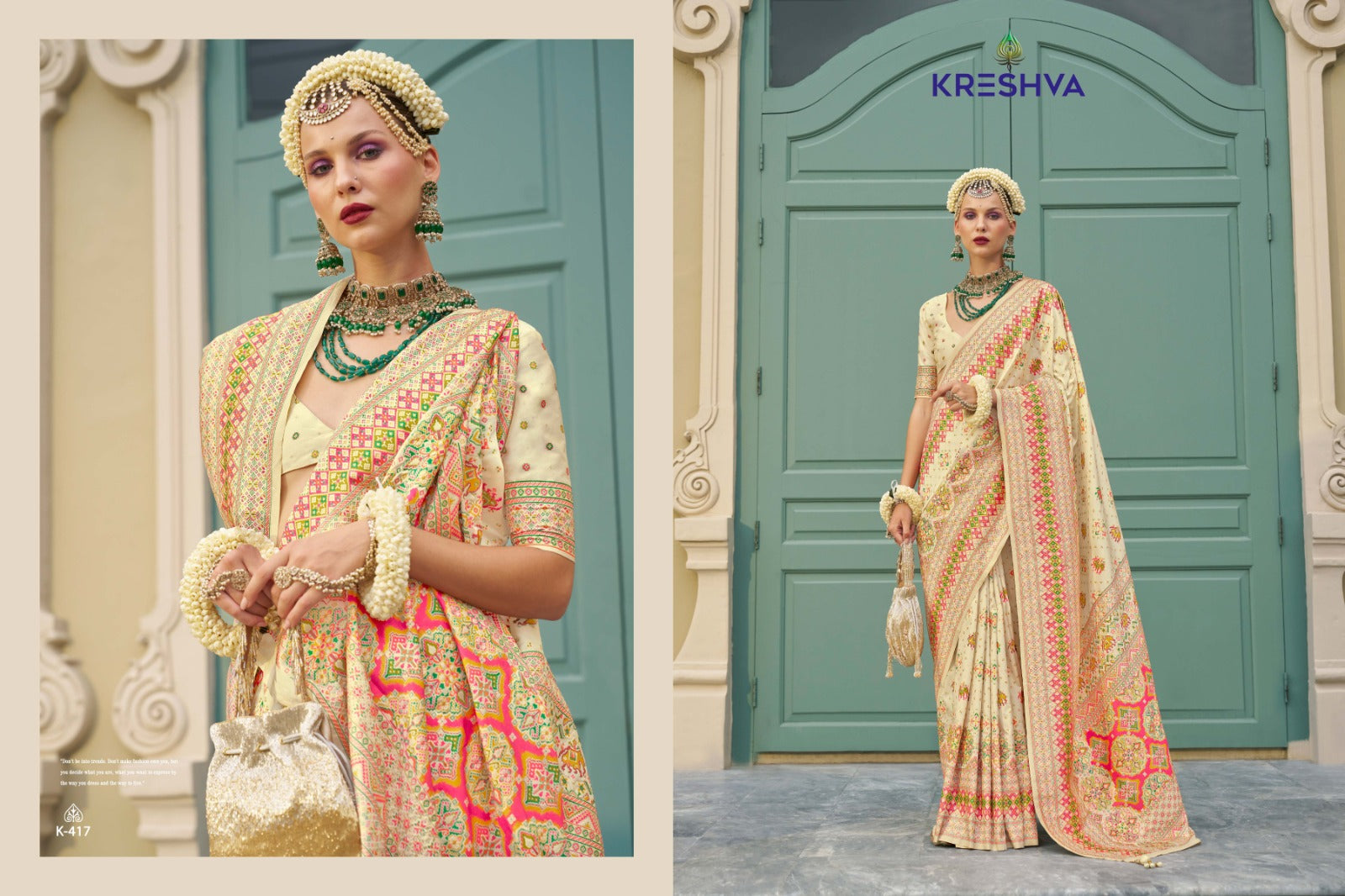 417 Kashmir Vol 2 Kreshva Meenakari Sarees