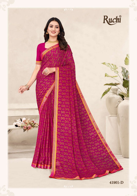 41901-D Simayaa Vol 34 Ruchi Chiffon Sarees