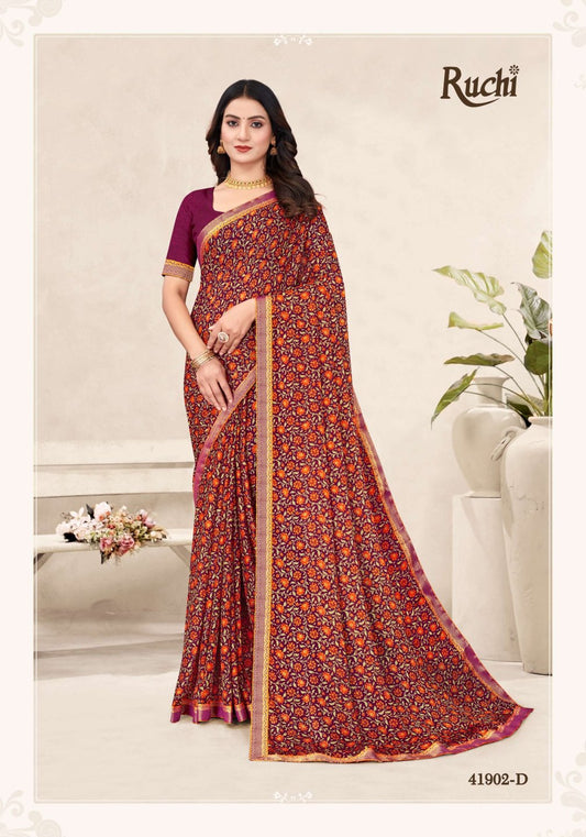 41902-D Simayaa Vol 34 Ruchi Chiffon Sarees