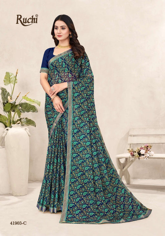 41903-C Simayaa Vol 34 Ruchi Chiffon Sarees
